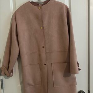 Zara Women's Blush Trench Coat